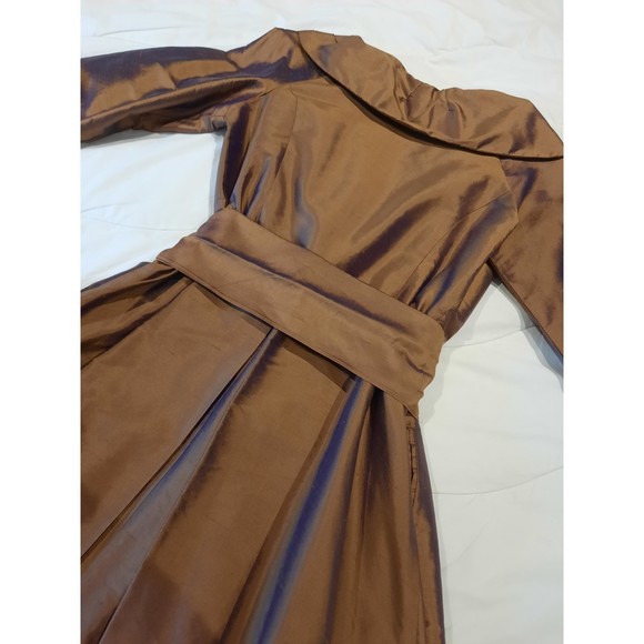 Sara Campbell Designer Dress Silk Shirt Dress Size 6 - Picture 5 of 6